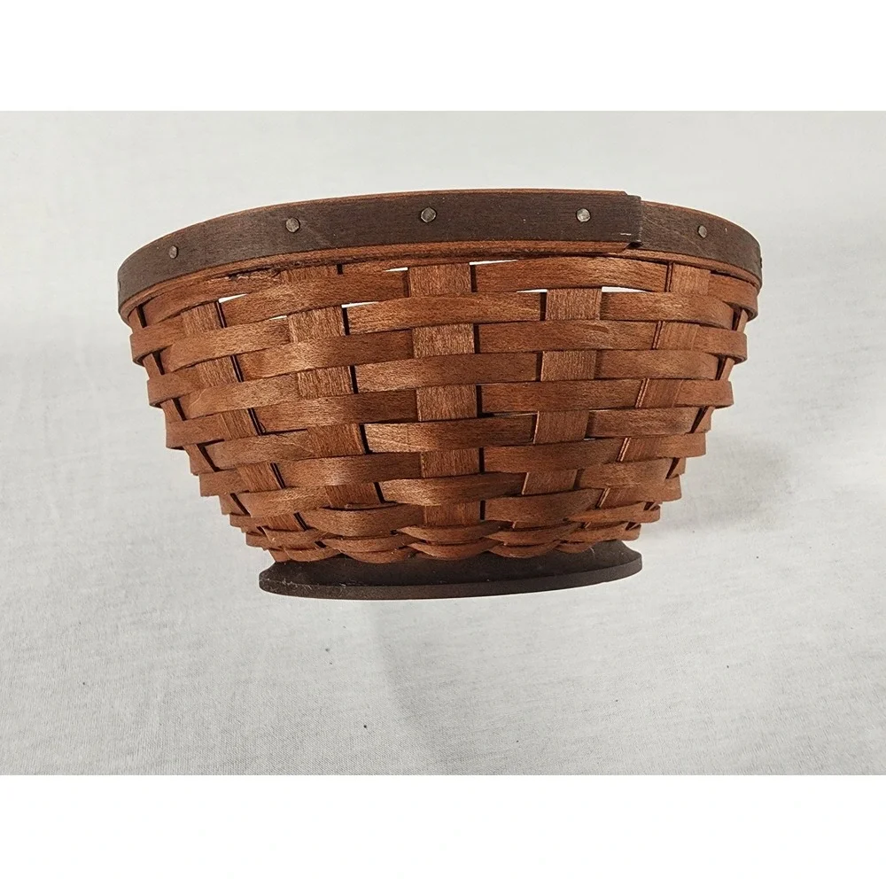 Longaberger Basket Oval Small Woven Wood Handmade USA Farmhouse Grannycore Farm